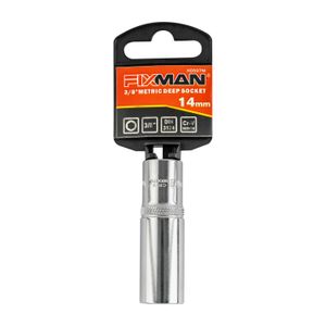 FIXMAN 14mm 3/8 Inch Drive Metric Deep Socket
